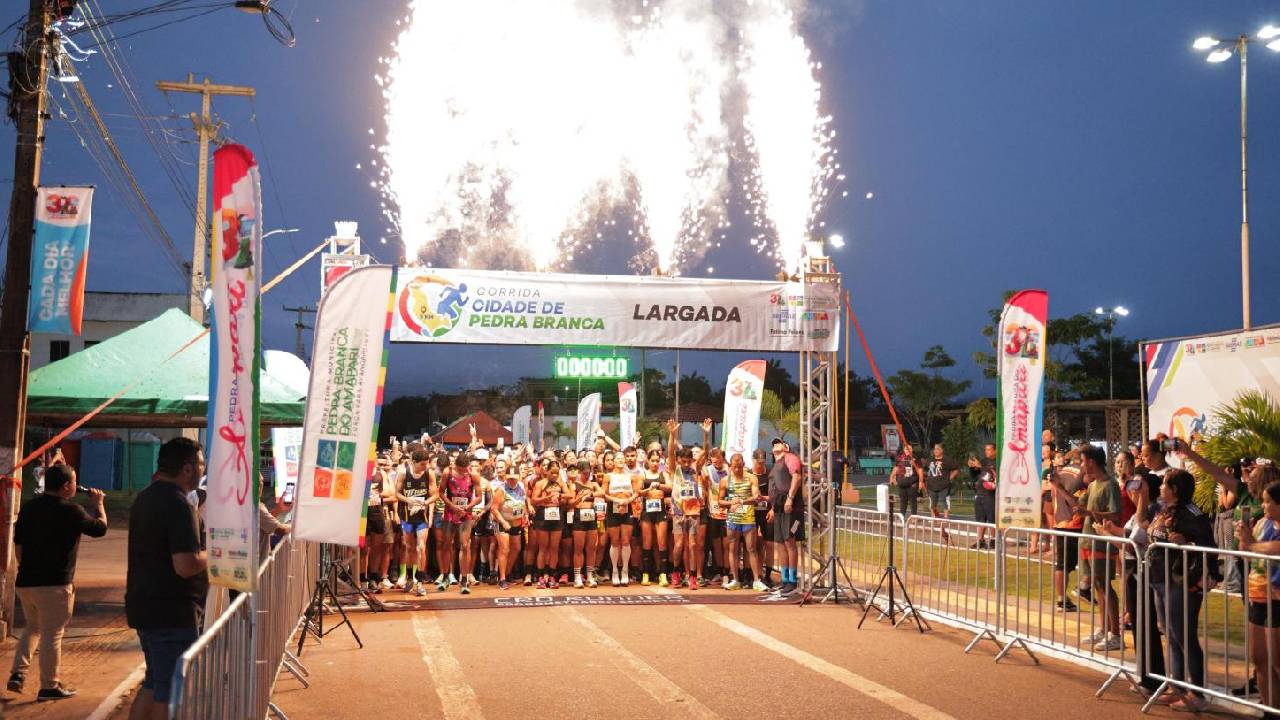 1ª Corrida da Cidade reúne grande público e integra programação dos 34 anos de Pedra Branca do Amapari