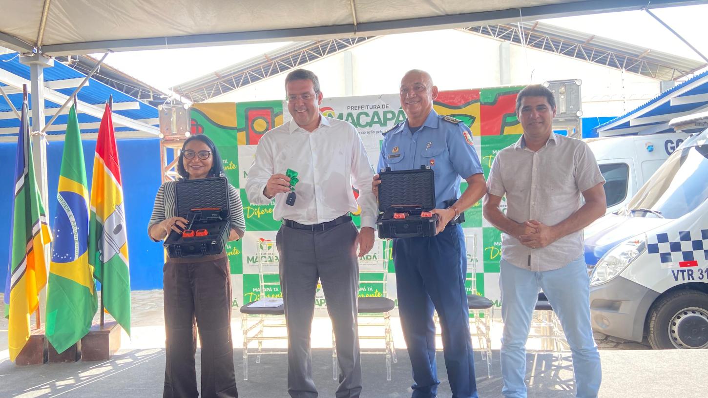 Macapá Mais Segura: Prefeitura equipa Guarda Civil com viatura e pistolas Spark