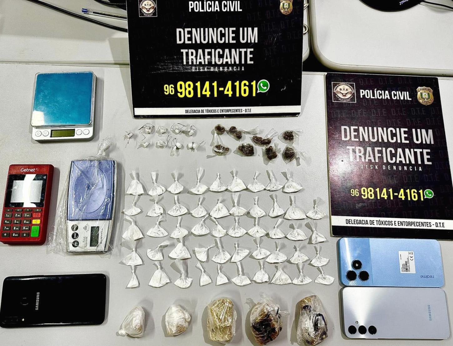 Ação policial no Jardim Marco Zero resulta na prisão de casal por tráfico