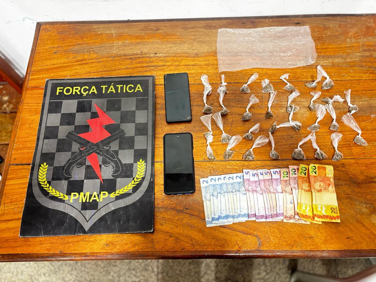 Polícia Militar prende dois suspeitos por tráfico de drogas na Zona Sul de Macapá