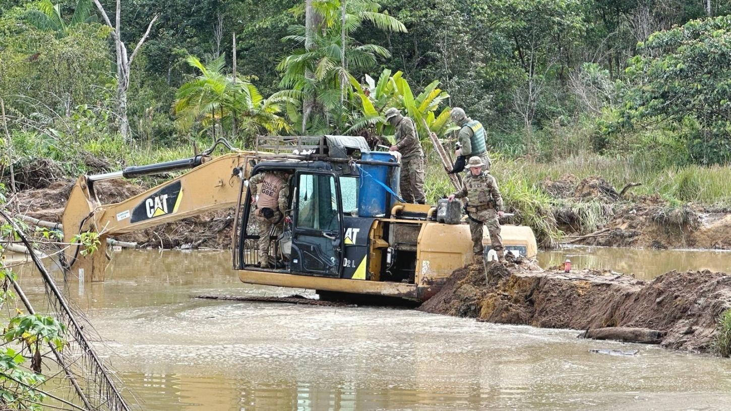 Ação conjunta combate garimpo ilegal e causa prejuízo milionário em Tartarugalzinho
