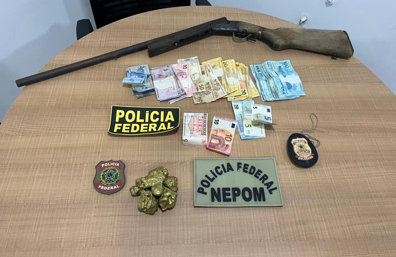 Homem é preso pela PF ao tentar abastecer garimpo ilegal na Guiana Francesa com arma e mantimentos