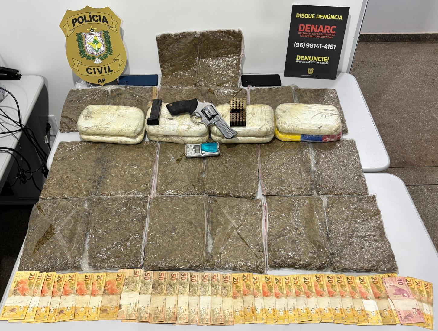 Polícia Civil desarticula depósito de drogas e prende dois homens ligados a facção criminosa em Macapá