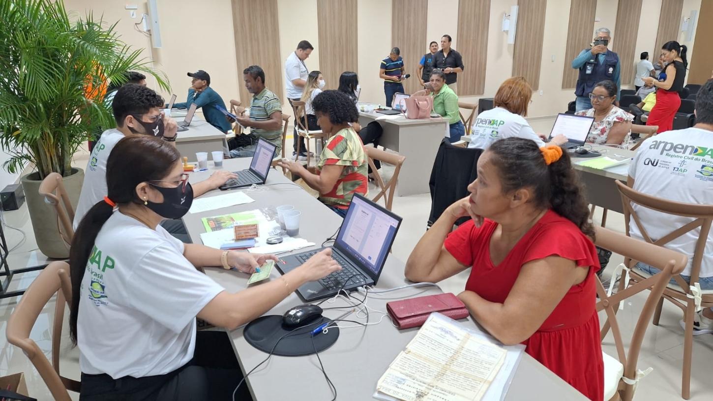 Semana Nacional do Registro Civil já atendeu mais de 1.900 pessoas no Amapá com emissão gratuita de certidões