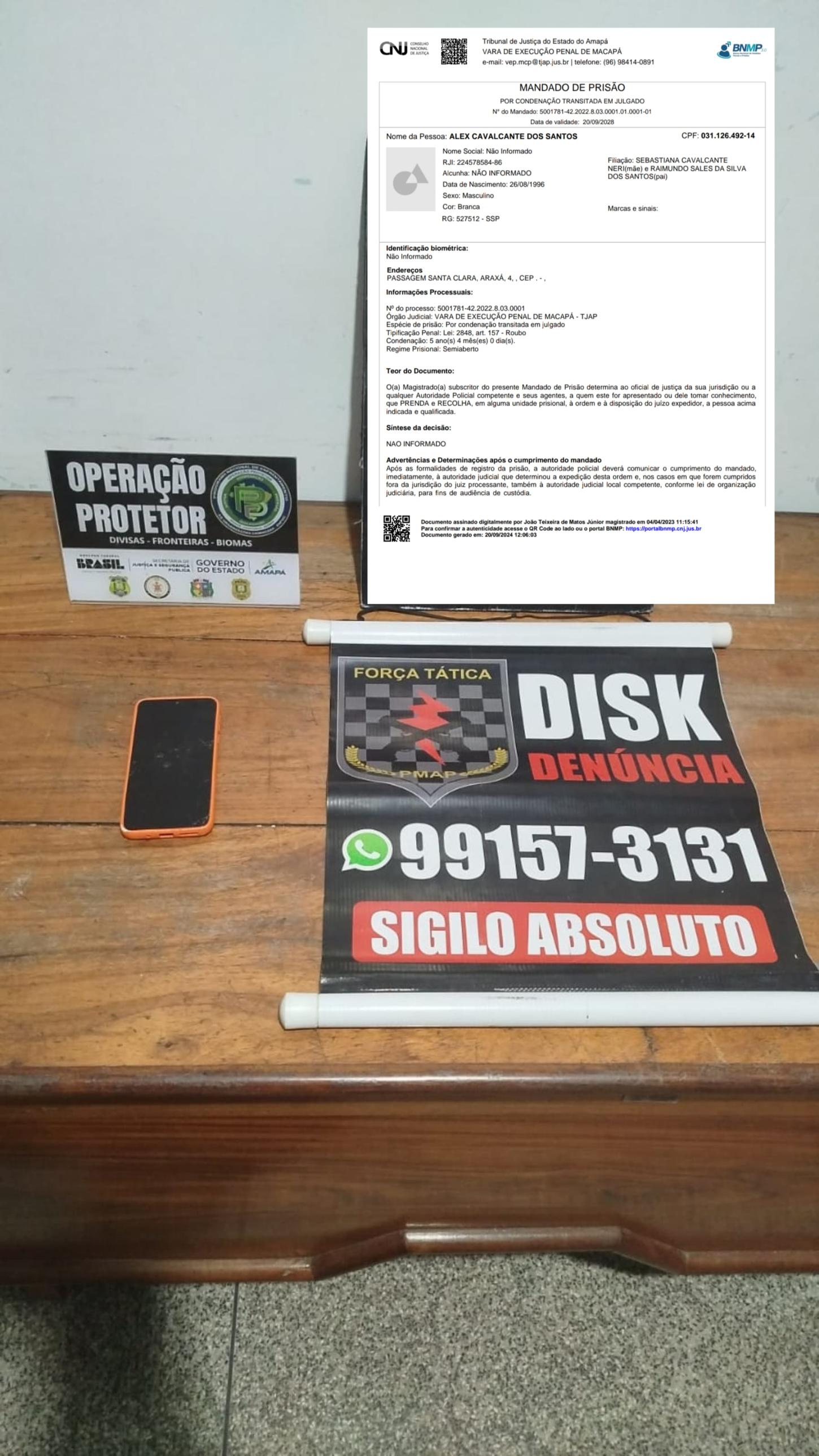 Força Tática localiza e prende condenado por roubo no Buritizal