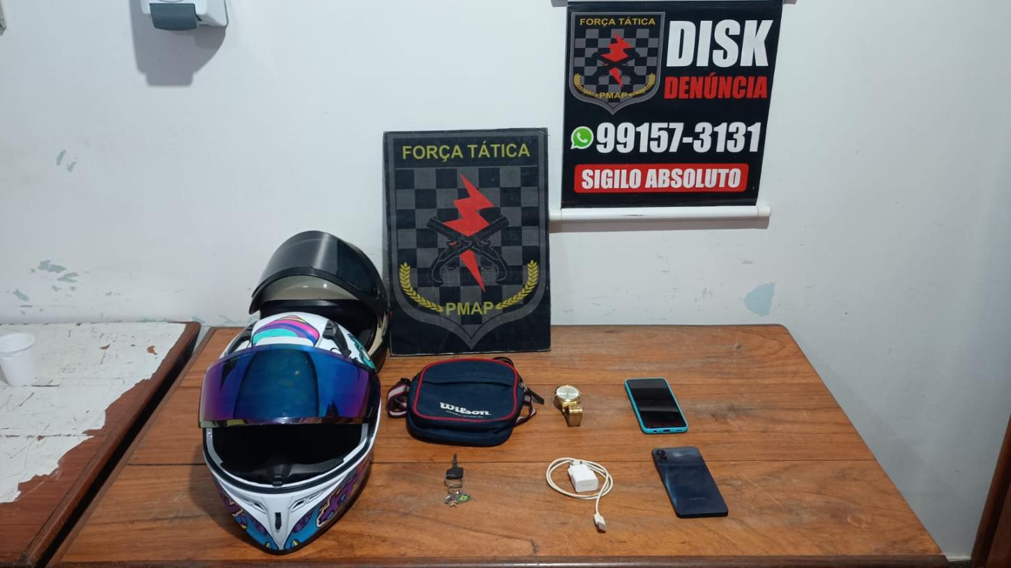 Força Tática recupera celular roubado e prende suspeito por receptação em Macapá