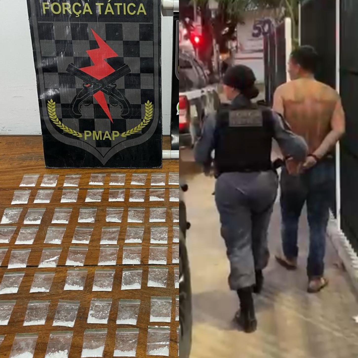 Homem é preso com mais de 80 porções de cocaína em área de ponte na zona sul de Macapá