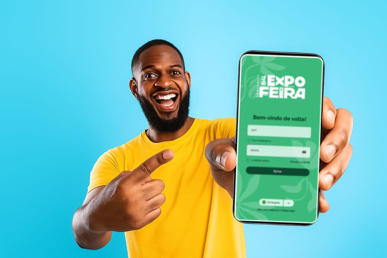 Expofeira 2025 ganha aplicativo oficial com acessibilidade, idiomas e alertas em tempo real