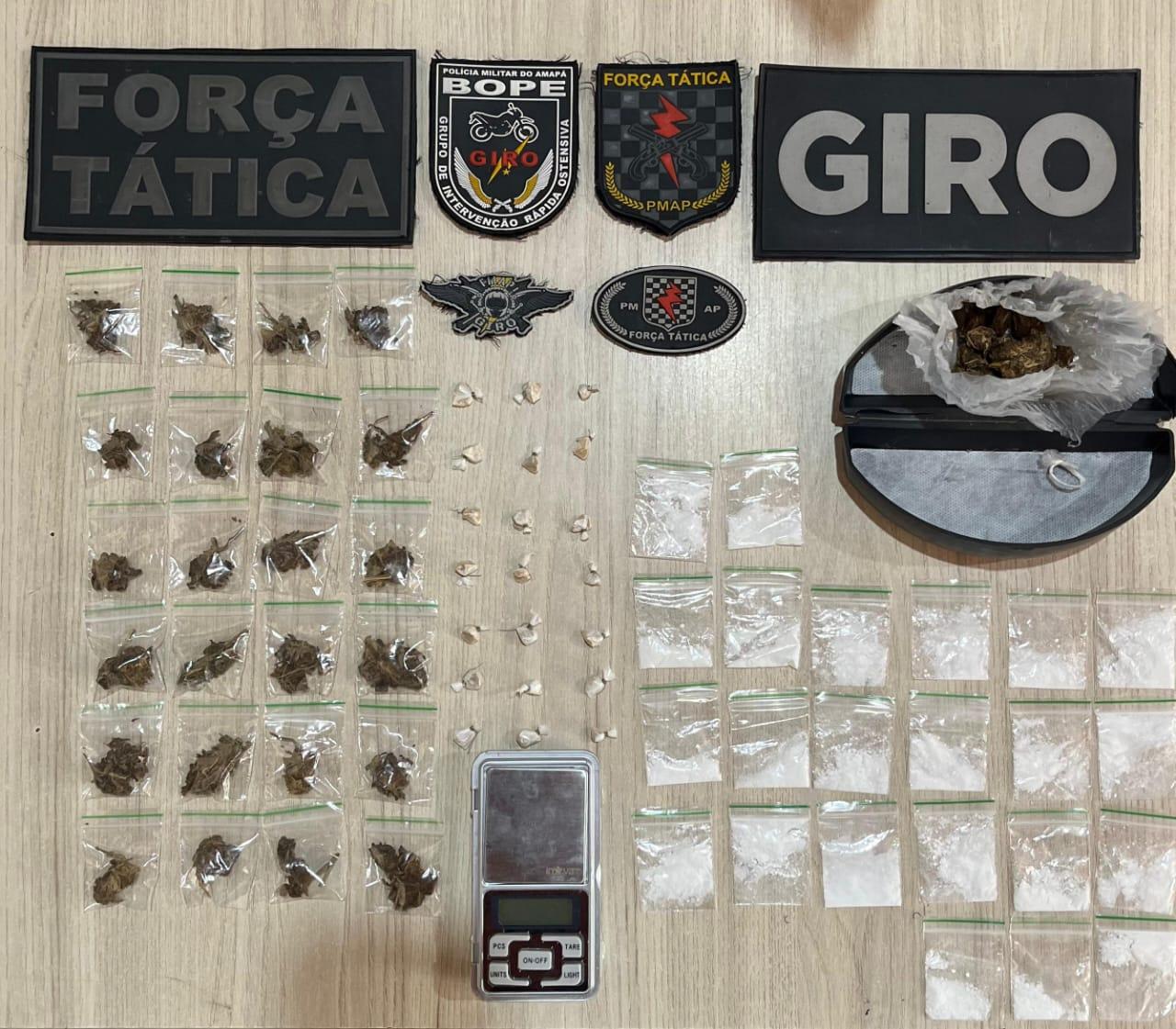 Força Tática prende traficante e apreende drogas em Ferreira Gomes