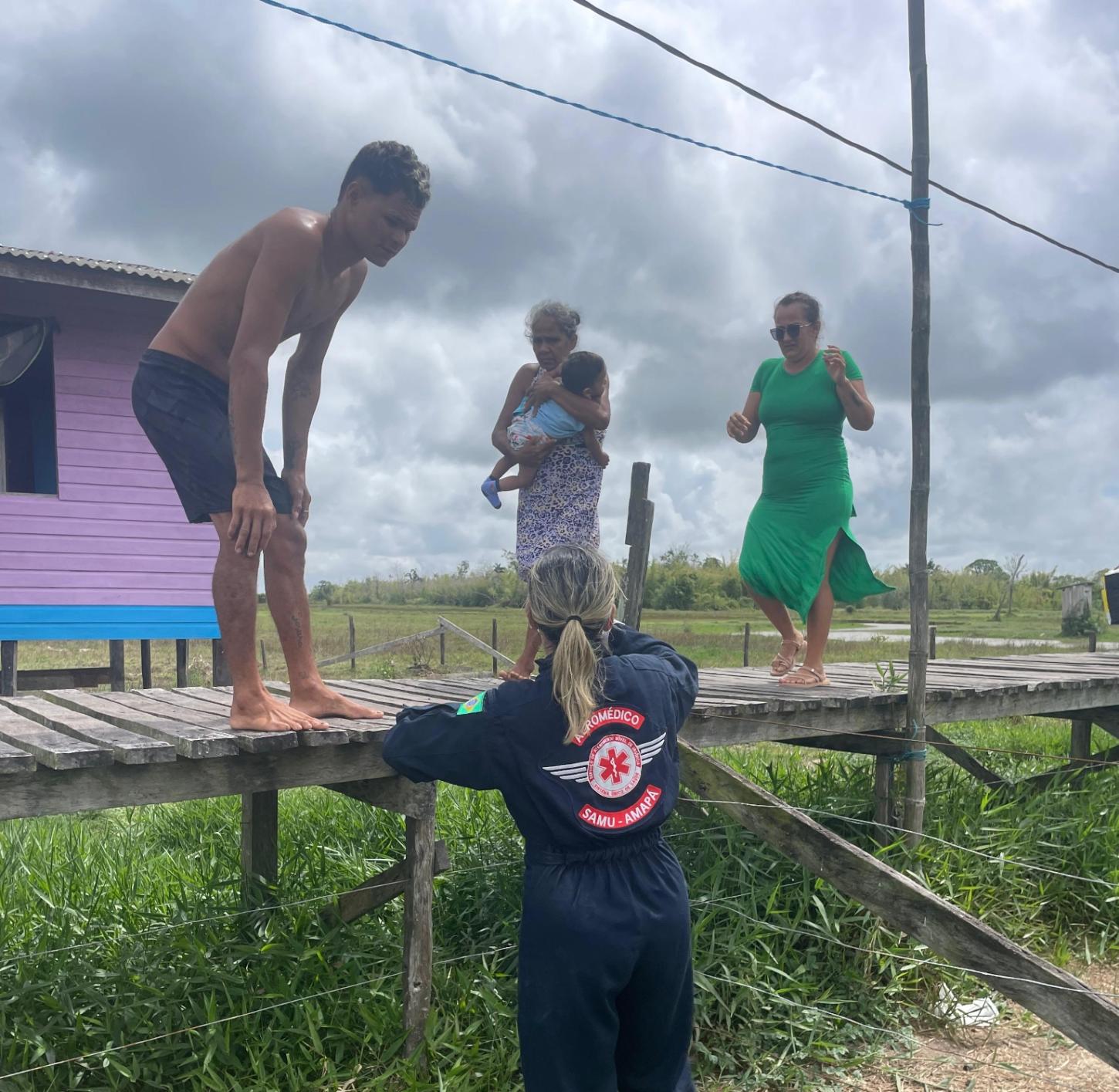 Missão de vida: GTA e SAMU resgatam bebê doente em área isolada do Bailique