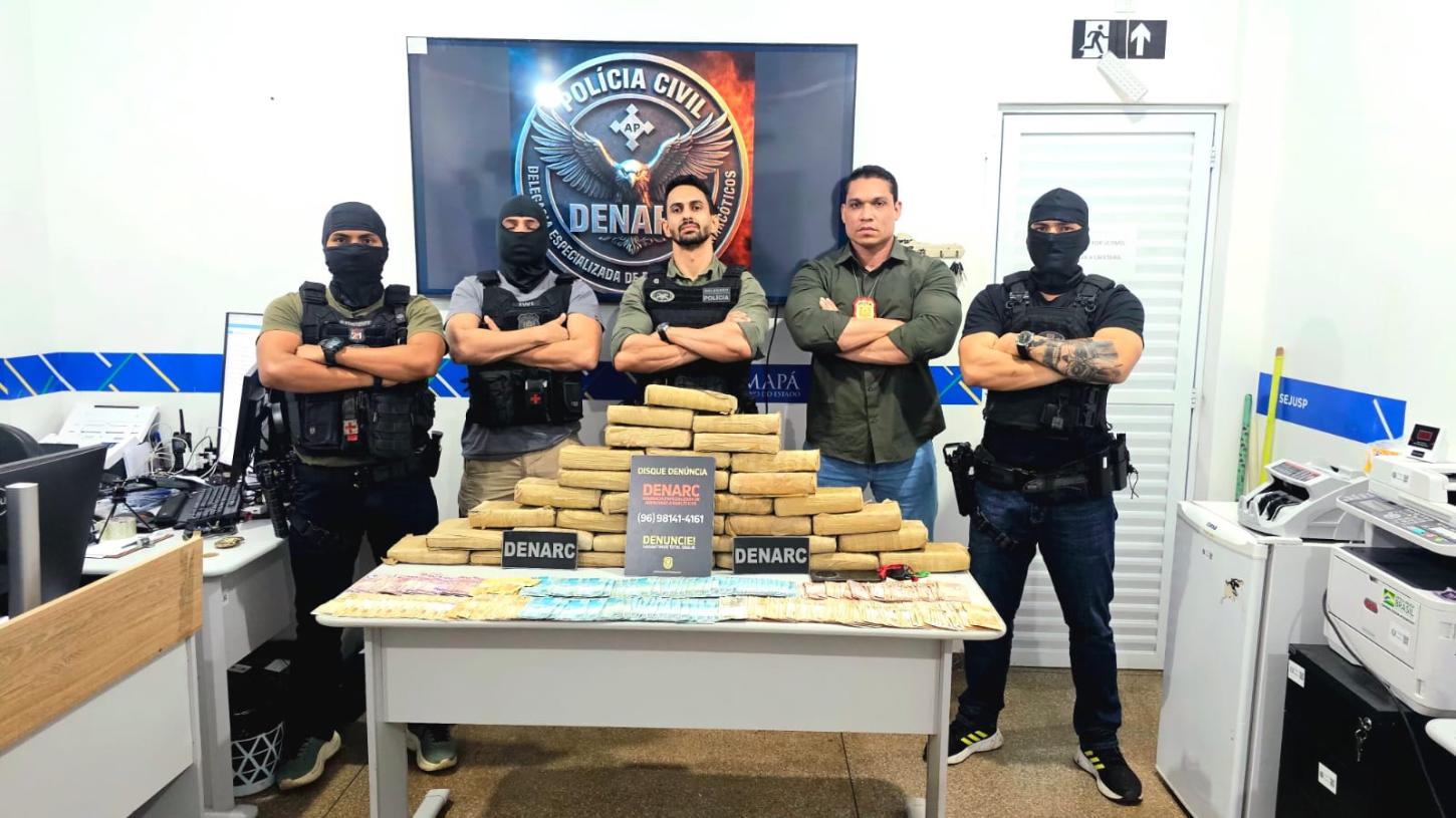 DENARC apreende 33 kg de skank e desarticula esquema de distribuição no Amapá