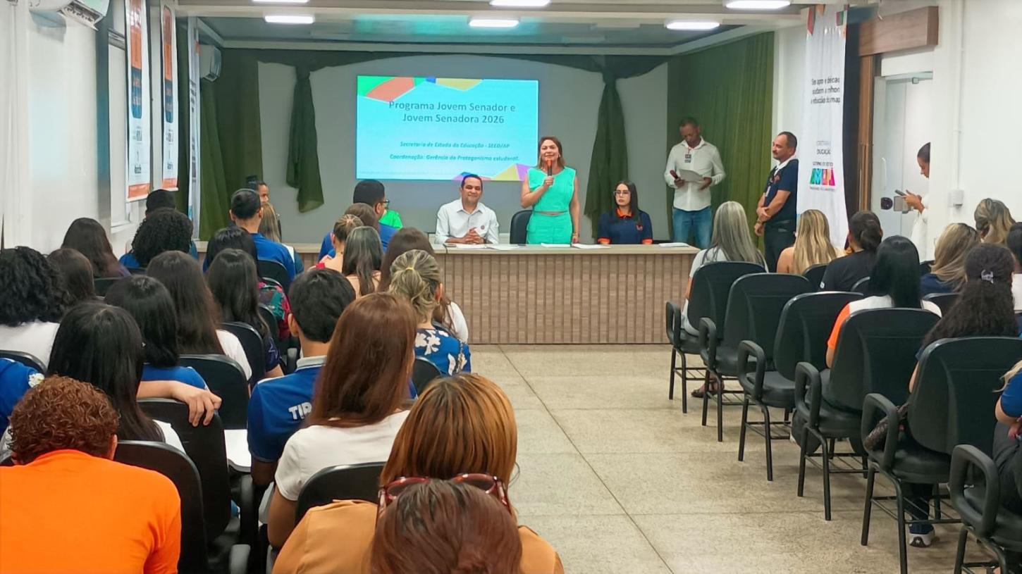 Amapá lança Jovem Senador 2026 e apresenta tema da redação voltado à democracia digital