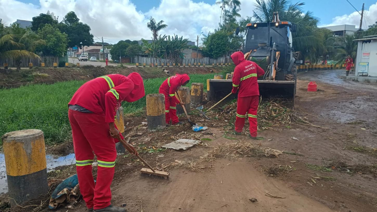 Governo do Amapá intensifica limpeza no Canal do Beirol para reduzir riscos no inverno amazônico