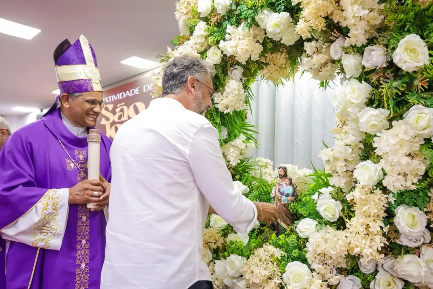 Peregrinação de São José chega ao Palácio do Setentrião e reforça laços de fé no Amapá