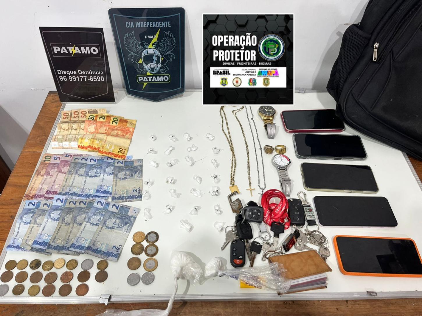 Perseguição da Patamo termina com grupo preso por tráfico no Marco Zero