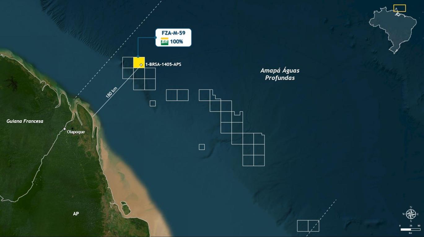 Petrobras identifica nova ocorrência de petróleo em águas ultraprofundas na costa do Amapá